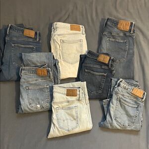 7 pairs American Eagle Jeans Bundle